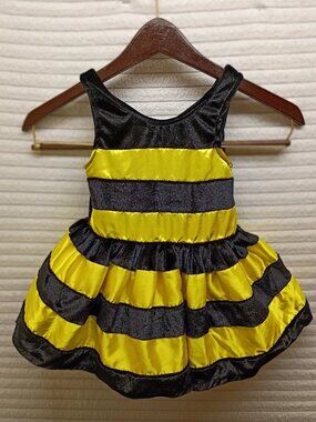 Fun Of A Kind 2T Girls Bee Costume Missing Wings And Antennas Poofy Cute Vtg Y2k